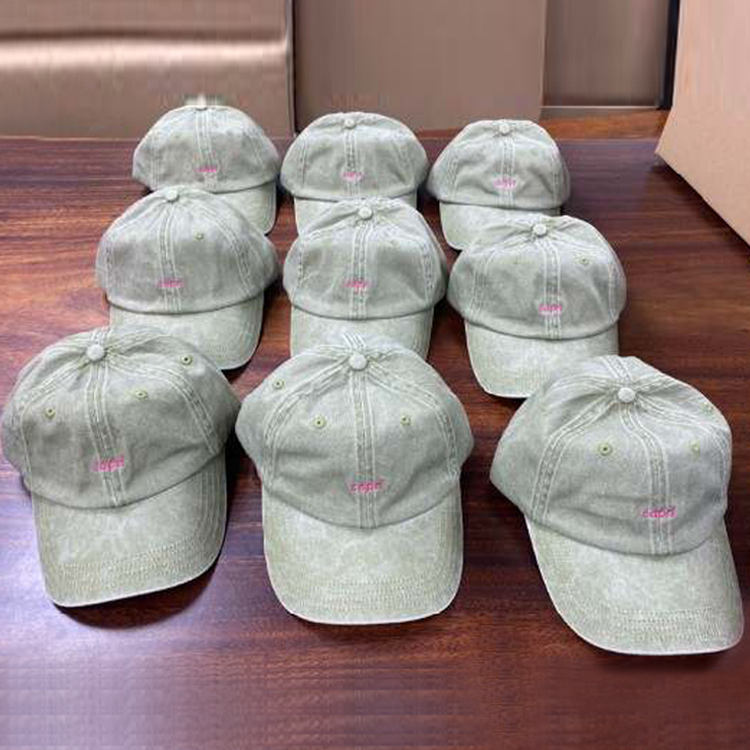 sombrero de papá de lona lavada